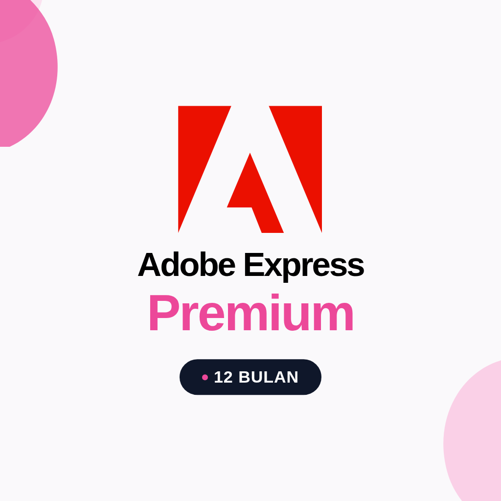 Adobe Express Premium 12 Bulan (Kupon)
