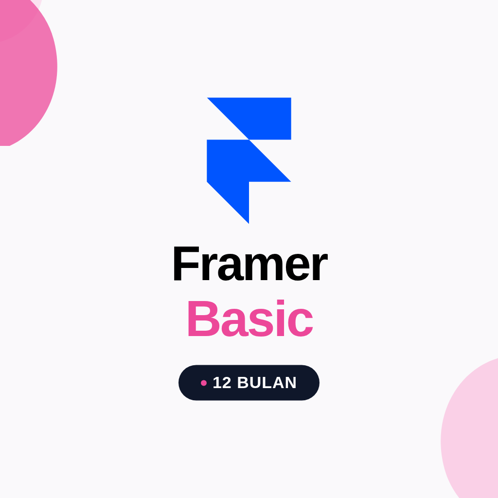 Framer Basic Plan 12 Bulan