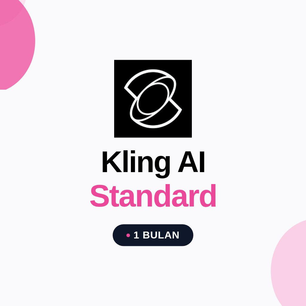 Kling AI Standard 1 Bulan (700-1000 Credits)