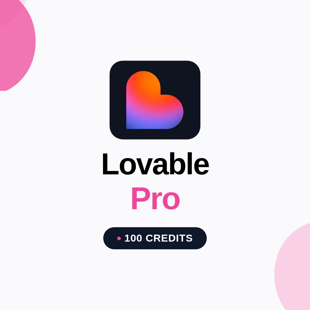 Lovable Pro 100 Credits