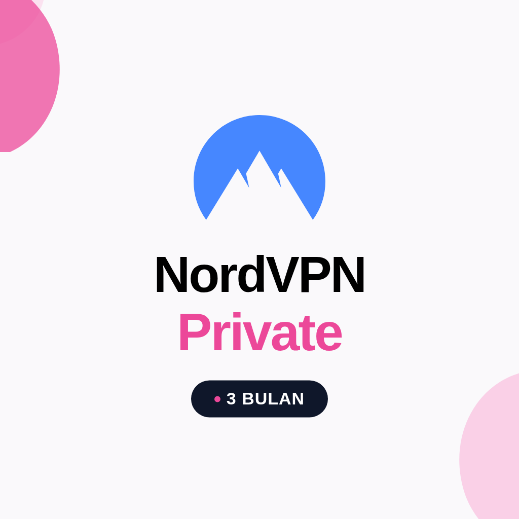 NordVPN 3 Bulan (Private Account)