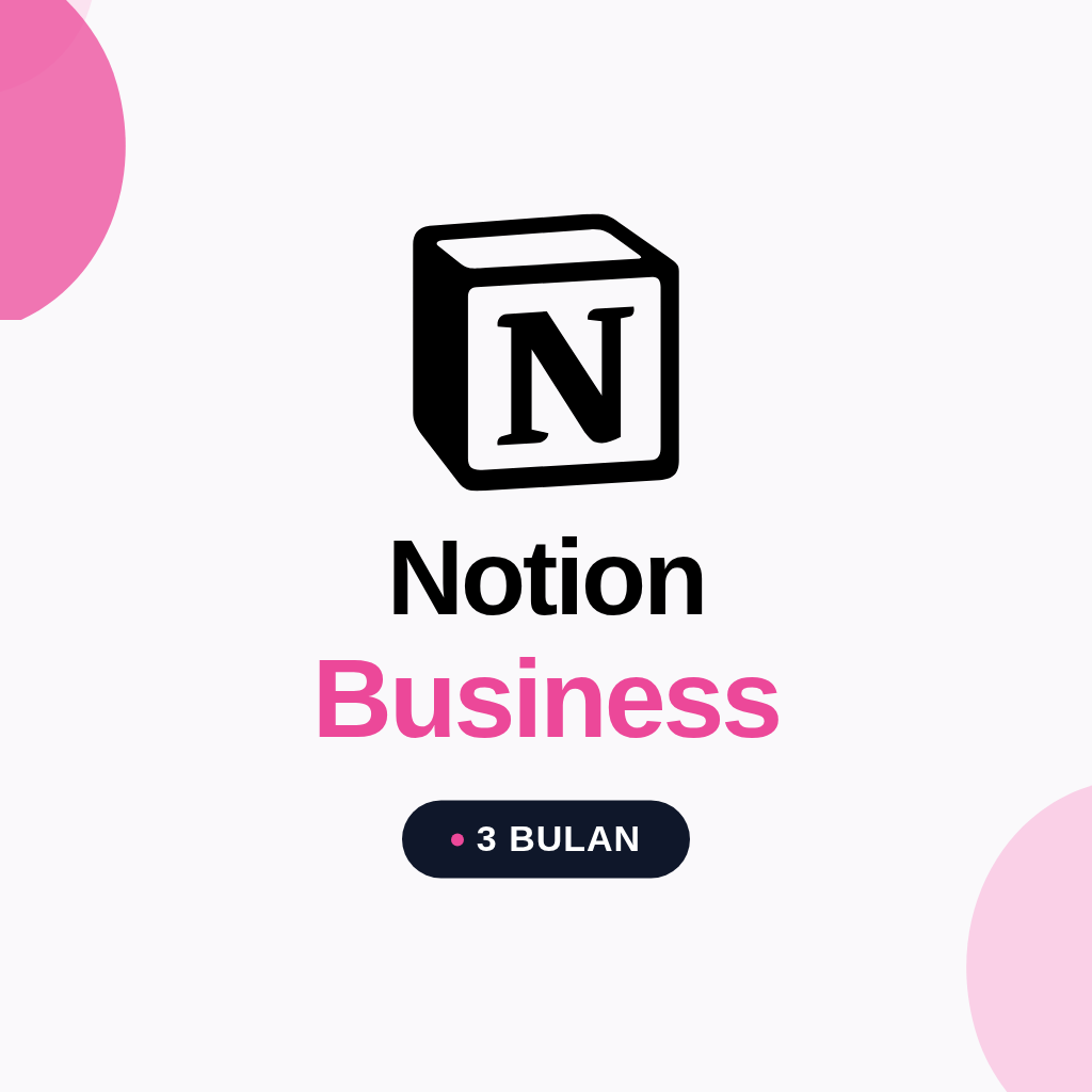 Notion Business 3 Bulan (Kupon)